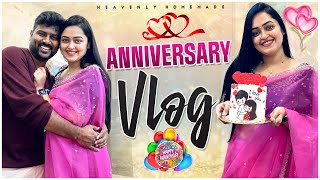 Vlog Anniversary Celebrations  మా Husband ఇచ్చిన Surprise Gift  Heavenly Homemade [upl. by Barthel]