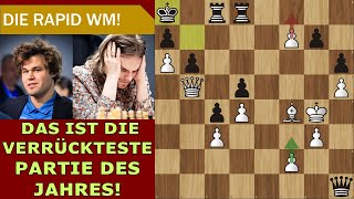 Einfach nur ABSURD  Carlsen vs Rapport  Blitz Weltmeisterschaft 2022 Runde14 [upl. by Currie]