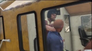 GTA V Train Hijacking [upl. by Mclaughlin]