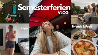 Vlog  Semesterferien  Uni Noten  Gym  Meeting friends [upl. by Nolava]