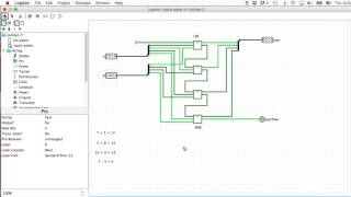 Logisim Examples using a 4bit adder [upl. by Tristis]