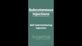 Subcutaneous Injections Self Administering Injection By CactusMen Australia [upl. by Nomelif632]