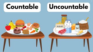 Countable and Uncountable nouns for kids  Food  Grammar with Game [upl. by Tomas]