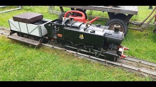 BR 9F Steam Loco 5quot Gauge  Part 65  Brake Pull Rods and Driving Locomotive 1501 [upl. by Kachine879]