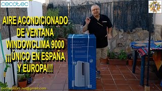 CECOTEC Aire acondicionado de ventana WindowClima 9000 ¡UNICO en España y resto de Europa [upl. by Nosnibor]