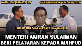 MAHFUD MD HARUS NONTON INI SIH SEWA PRIVATE JET PAKAI UANG PRIBADI DAN GAJI UNTUK ANAK YATIM [upl. by Nodarb]