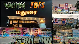 Valimai FDFS Celebration Started 🔥 Thala Fans Mass Panranga Nanbha 💥😎 Madurai Ajith Kumar Fans [upl. by Adnilasor]