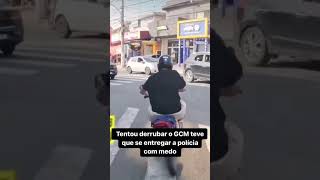 Não adianta fugir a autoridade vai te pegar 💀 fuga PM GCM operação POLICIA [upl. by Corinne]