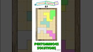 Not an image 87 Solution SETUP Pentominoes Math Puzzle mathchallenge Shorts puzzlegame [upl. by Nosnor]