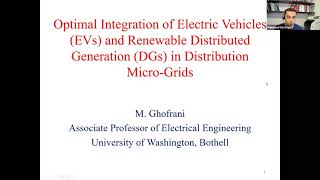 EE Research Talk  Optimal integration of electric vehicles and renewable distributed generation [upl. by Onivla]