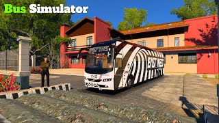 BHARATBENZ BTP BUS MG GLIDERZ IN INTENATION ROAD  ETS2 INDIAN BUS MOD  EURO TRUCK SIMULATOR 2 [upl. by Annoval812]