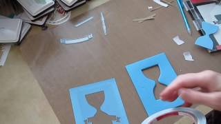 poppystamps Grand Hour Glass Shaker card tutorial [upl. by Neeroc]