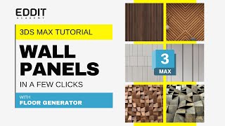 3 Unusual Ways to Use Floor Generator in 3ds Max for Unique Wall amp Tile Effects [upl. by Heiskell]