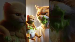 The kitten soiled her diaper cat catlover funny kittencutebaby [upl. by Enyr]