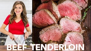 Roasted Beef Tenderloin Recipe  Easy Beef Roast [upl. by Carie231]