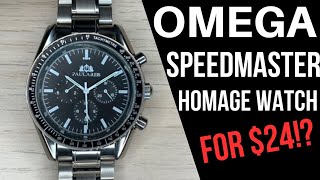 Paulareis Omega Speedmaster Homage Watch Review  Is It Good Quality For 24 [upl. by Dlorag856]