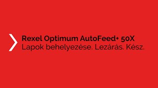 Rexel Optimum AutoFeed 50X automata konfetti iratmegsemmisítő  termékvideó HU [upl. by Antonina]