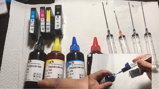 How To Guide Of Refilling Your Ink Cartridges For Your Printer  Step By Step DIY [upl. by Severson]