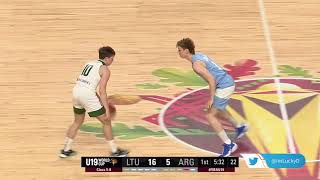 Dominykas Stenionis highlights  FIBA U19 World cup 2021 Latvia [upl. by Nnyllatsyrc]