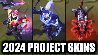 All New PROJECT Skins Spotlight 2024 Naafiri Jax Gangplank League of Legends [upl. by Stargell]