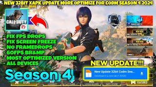 32BIT CODM SEASON 4 FIX LAGS  FIX SCREEN FREEZE  CODM [upl. by Notloc]