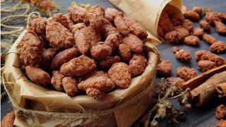 how to make caramelized almondssimple recipe for christmascandied almonds recipe [upl. by Ackerley370]