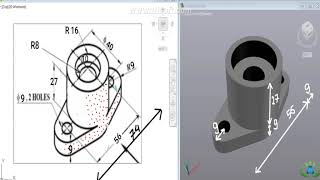 ORTHOGRAPHIC PROJECTION IN ENGINEERING DRAWING [upl. by Iad]