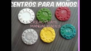 COMO HACER CENTROS PARA MOÑOS MOLDE DE CAMAFEOCAMEODECORACION PARA MOÑOS ACCESORIOSMANUALIDADES [upl. by Notsahc]