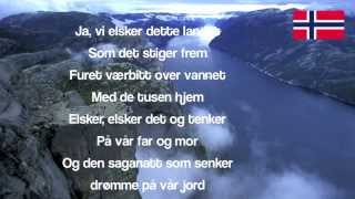 Norway National Anthem Ja vi elsker dette landet [upl. by Garbe]