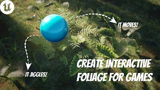 How to Make Interactive Foliage for Games like a Pro  UE 5 tutorial unrealengine [upl. by Kceb]