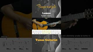 Lemon  Kenshi Yonezu  Fingerstyle Guitar Tutorial  TAB amp Lyrics [upl. by Vivyan]