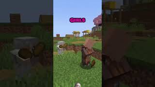 Minecraft Girl vs Boy sigma minecraft minecraftshorts sigma viralshorts [upl. by Gnad]