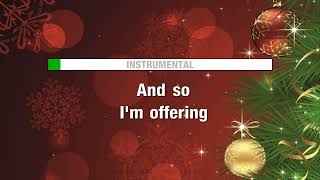 Christmas Song Chestnuts Roasting  Nat King Cole KARAOKE [upl. by Zetes240]