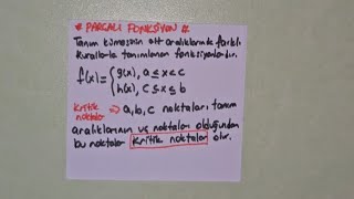 26FONKSİYONLAR ●PARÇALI FONKSİYON TANIMI fonksiyonlar fonksiyonlar [upl. by Eng]