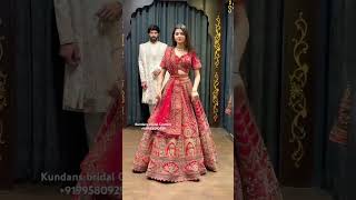 From Kundans bridal Couture Chandni Chowk Delhi best wedding lehenga wedding lehenga ￼ [upl. by Nnylannej]