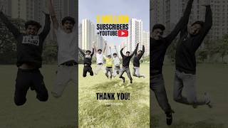 Thank you for 1 Million shorts gold goldplaybutton 1millionsubscribers explore bmb youtube [upl. by Nylessej]