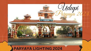 Udupi Paryaya 2024 Lighting [upl. by Eelynnhoj]