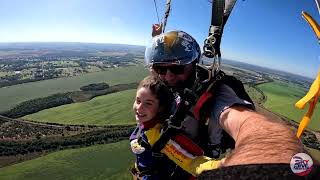 Nicole  Sunset Skydive e Skydive Boituva  Salto duplo tandem dia 03062023 [upl. by Graf]