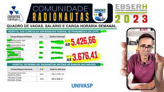 EBSERH 2023  Vagas para Técnico e Tecnólogo em Radiologia em todo Brasil↴ [upl. by Corron207]