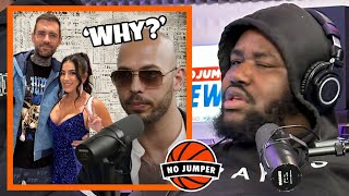 Andrew Tate Asks Adam22 Why He Let Lena Do a Scene With Another Man [upl. by Alexandro]