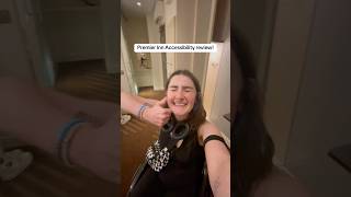 Are Premier Inn hotels actually accessible 🙈 accessibility disability wheelchairuser [upl. by Corty]