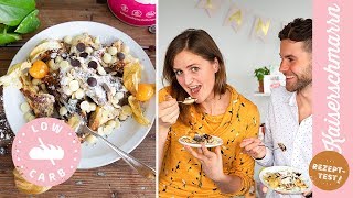 LowCarb Kaiserschmarrn ohne Zucker  REZEPTTEST  Die besten XuckerRezepte ohne Zucker [upl. by Hnamik]