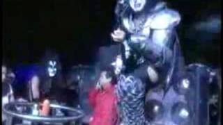 Gene Simmons falling during a concert [upl. by Soelch685]