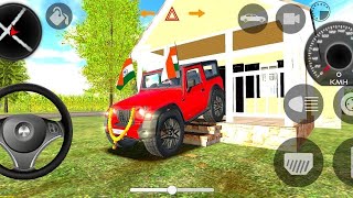 Dollar Song Modified 😈 Mahindra yellow Thar  Indian Car Simulator 3D  Car Game 3D [upl. by Weldon]