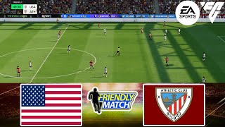 FC 24  USA W vs Athletic Bilbao W 05112024  Friendly Match  Gameplay PS  Full Match [upl. by Arlan]