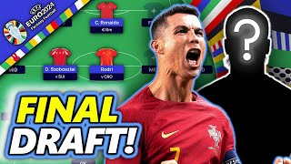 MY UPDATED FINAL EURO 2024 FANTASY DRAFT  EURO 2024 FANTASY TIPS STRATEGY AND ADVICE [upl. by Bentley]