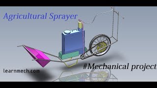 Design and Animation of Agricultural SprayerMechanical Engineering Project [upl. by Regdor140]