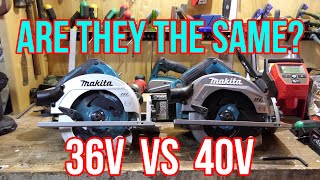 Makita 40v Circular Saw VS Makita 36v 18v x 2 Circular Saw  Are They The Same Lets Look Inside [upl. by Eniac142]