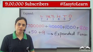 Expansion of 6 digit numbers  Expanded Form  Class 3  ICSE  CBSE [upl. by Riffle]