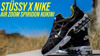 WATCH BEFORE YOU BUY Stussy Nike Air Zoom Spiridon Kukini Bright Cactus Review [upl. by Ostraw]